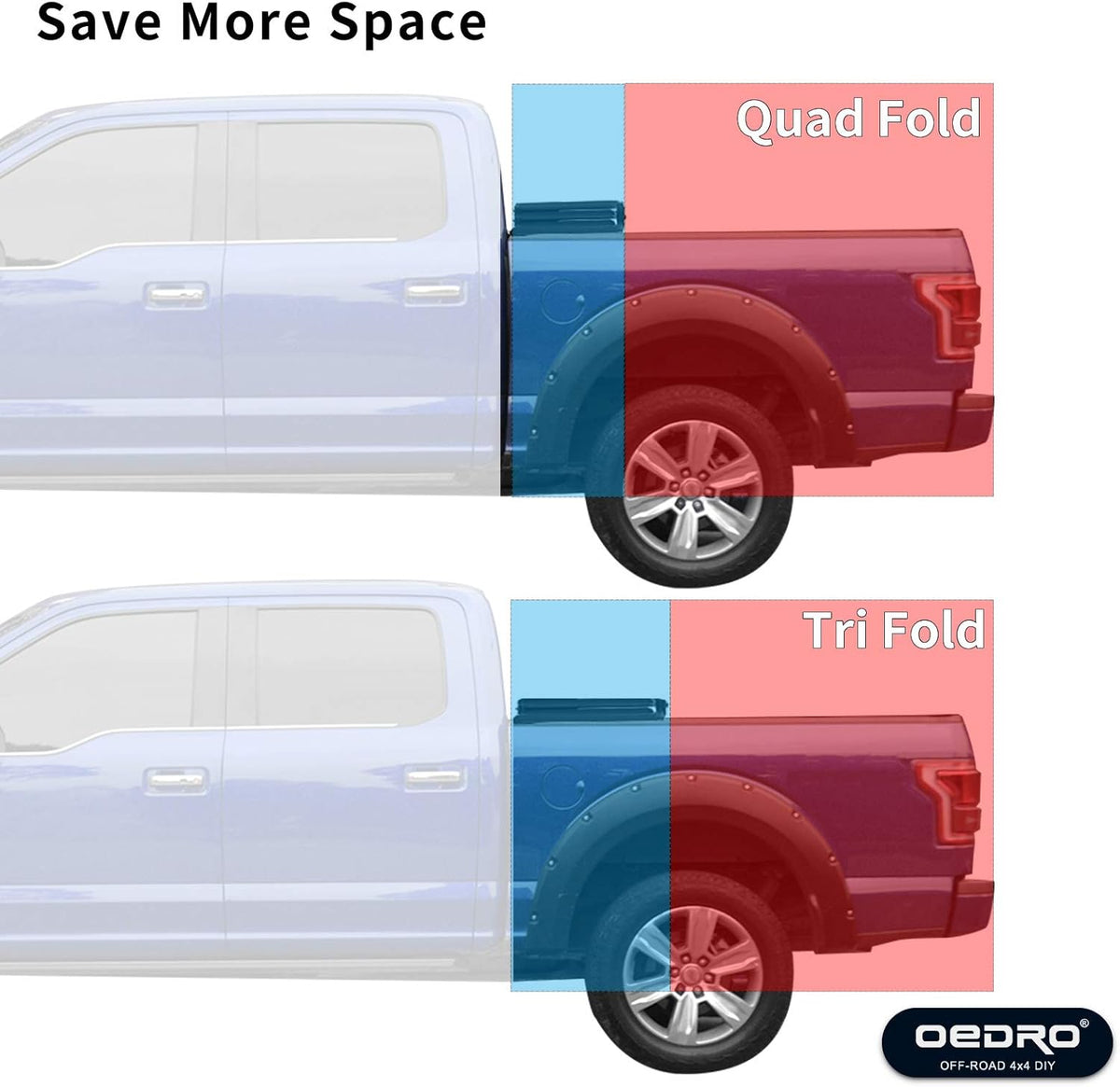 Soft Quad Fold Truck Bed Tonneau Cover Z1121