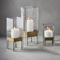 Clear Glass Hurricanes, Large, 14.25 O388073