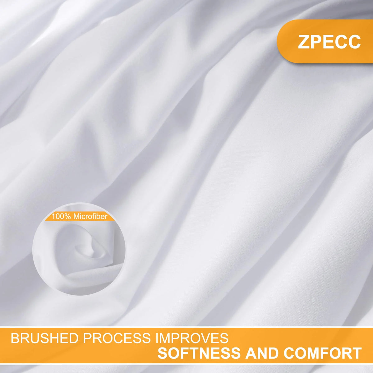 8 Pack Twin White Flat Sheets with Color Hems U966525