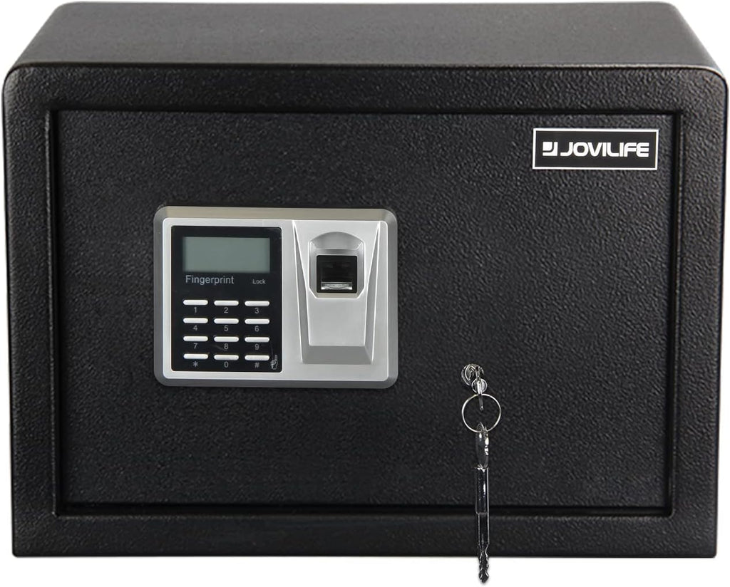 Black Steel Fingerprint Safe Box O4956
