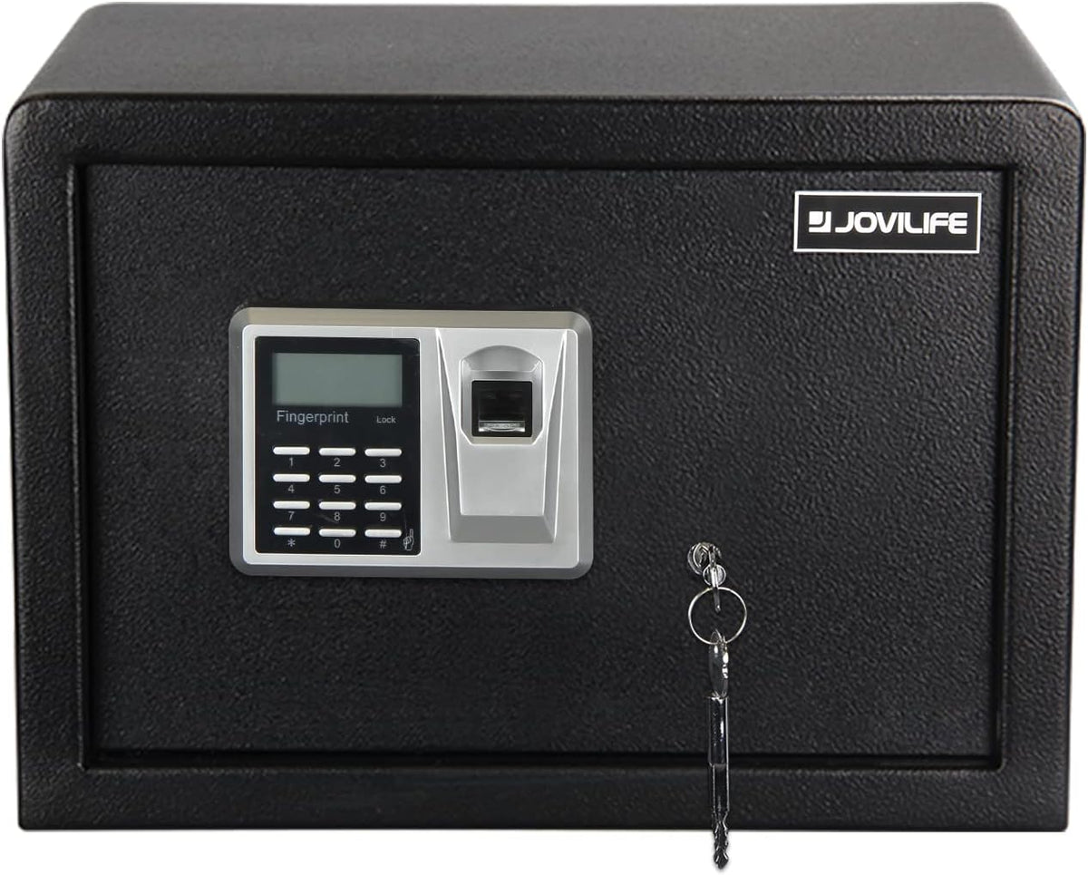 Black Steel Fingerprint Safe Box O4956