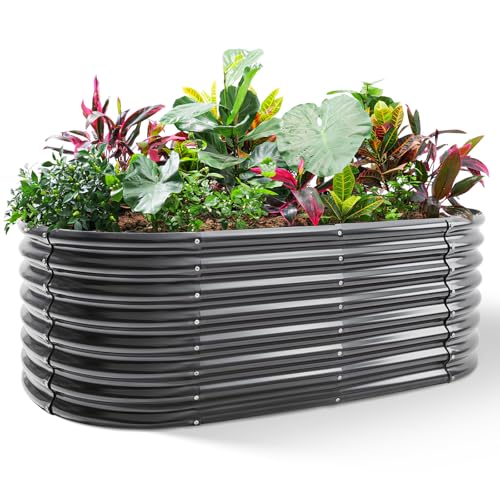 24" Tall Galvanized Metal Raised Garden Bed X181511