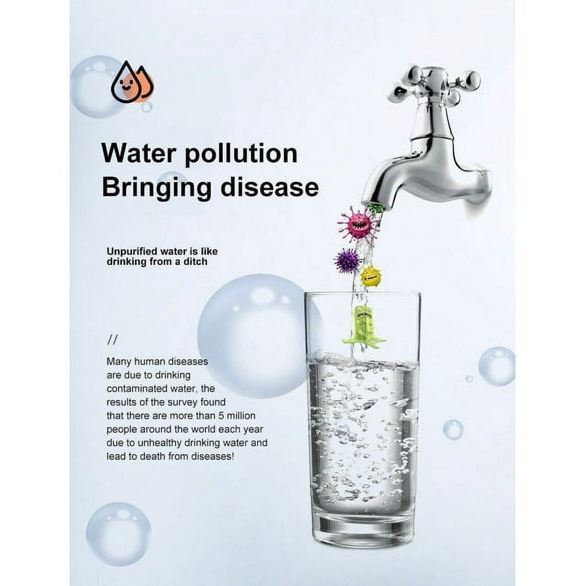 1.5L Hydrogen Water Bottle K3765