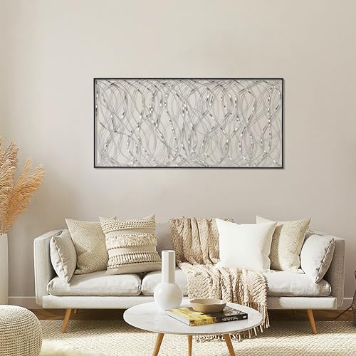 46" Black Metal Wall Art E662986