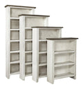 74 Bookcase in Drifted White Finish Y36330
