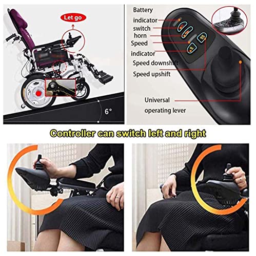 Grey Electric Wheelchair with Flip-Back Armrest & Swing-Away Leg Rests J1126