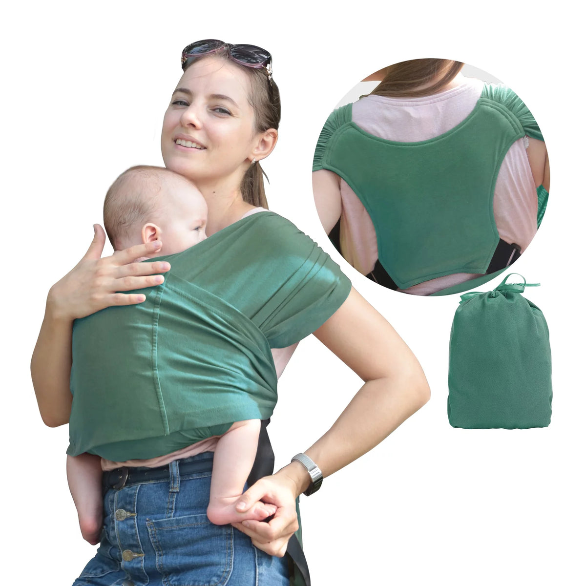 Organic Cotton Adjustable Baby Wrap Carrier V2072