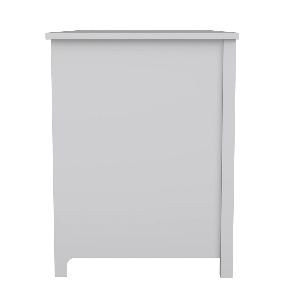 Gray Shaker Style Home Office Desk with Storage E5755