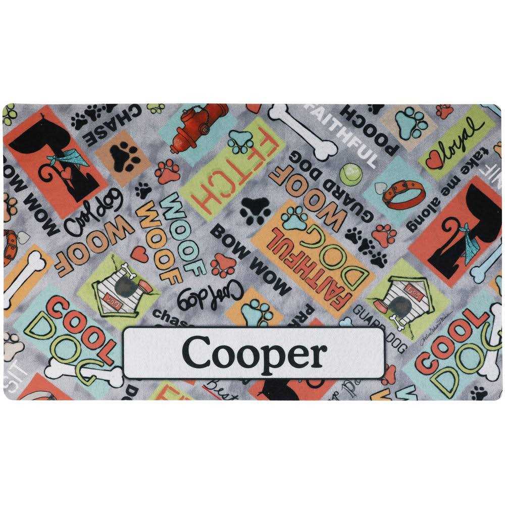 Personalized Pet Bowl Placemat F213