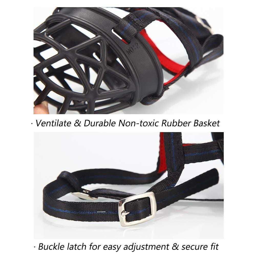 Breathable Silicone Basket Dog Muzzle D122