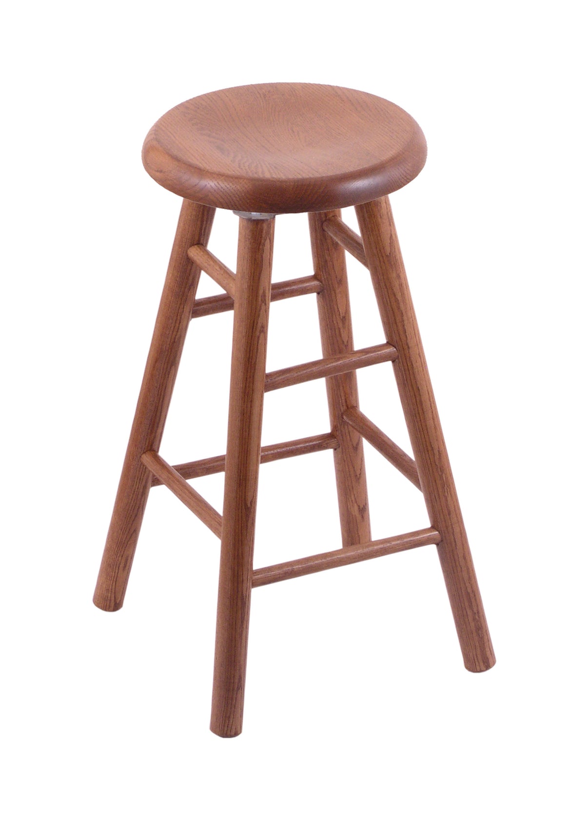 Oak Saddle Dish 24x22 Swivel Counter Stool B846