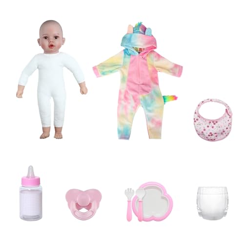 18 inches Realistic Soft Body Baby Dolls with Bottles & Pacifier Z68274