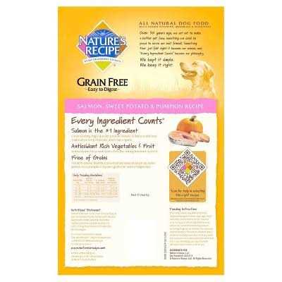 Grain Free Salmon Sweet Potato Pumpkin Dry Dog Food Z363