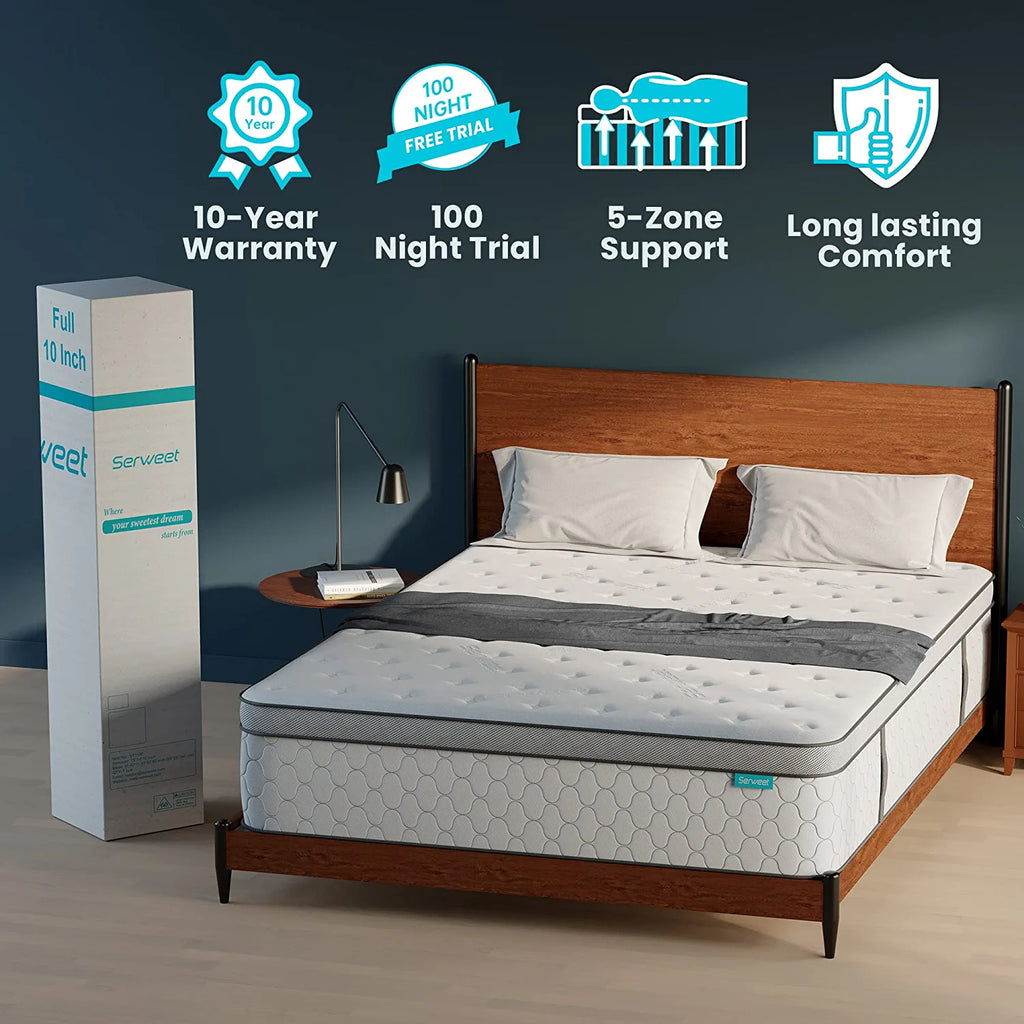 8 Inch Gel Memory Foam Hybrid Mattress N807