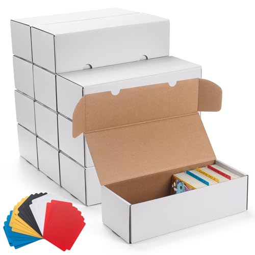 12 Pack Trading Card Storage Box with 20 Dividers P4791
