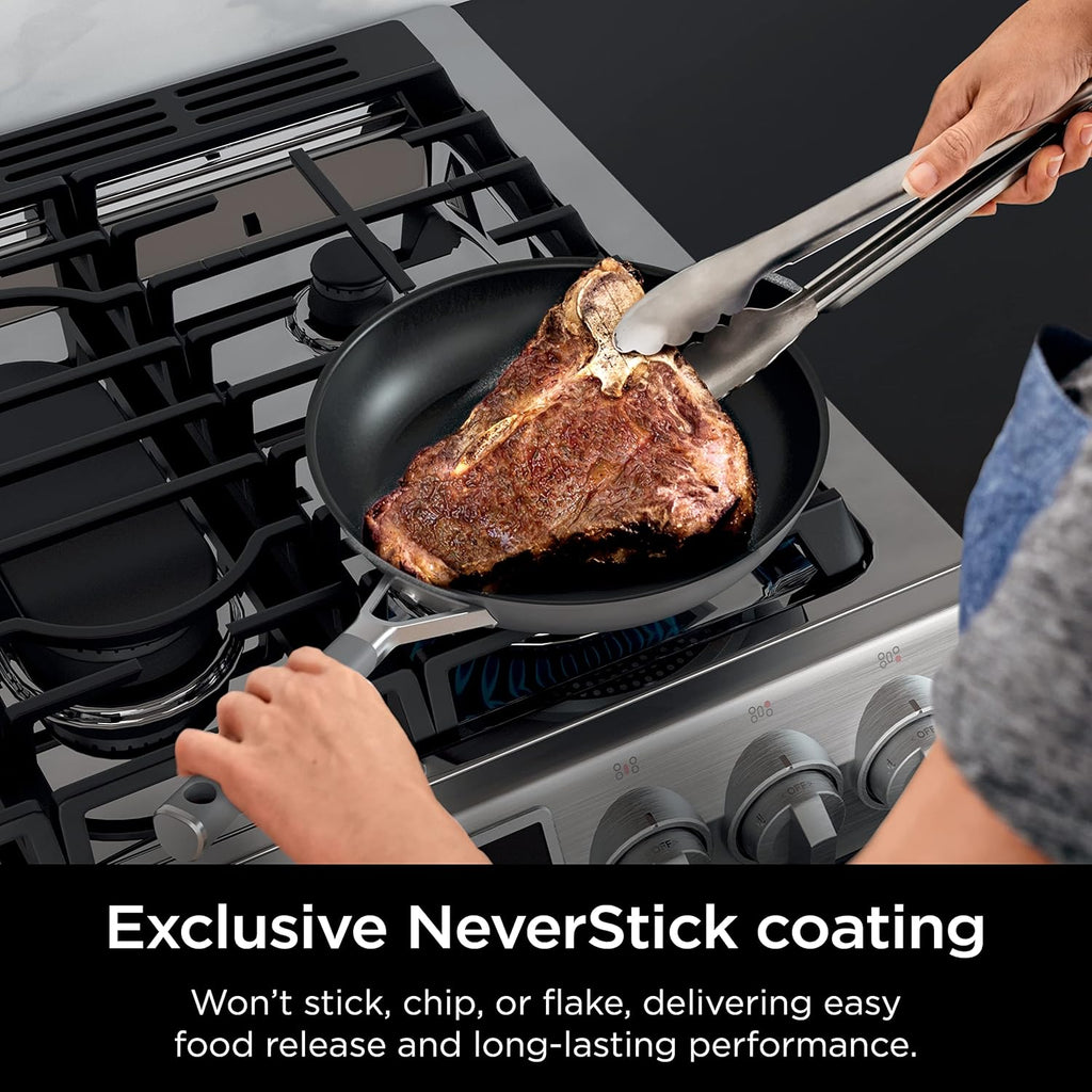12" Nonstick Fry Pan with Silicone Handles J225516
