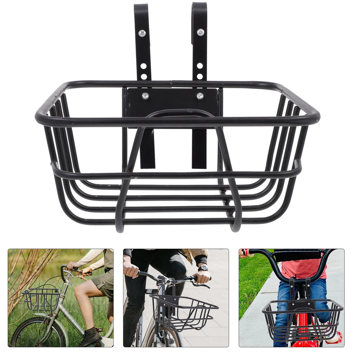 Metal Bike Handlebar Basket S36745