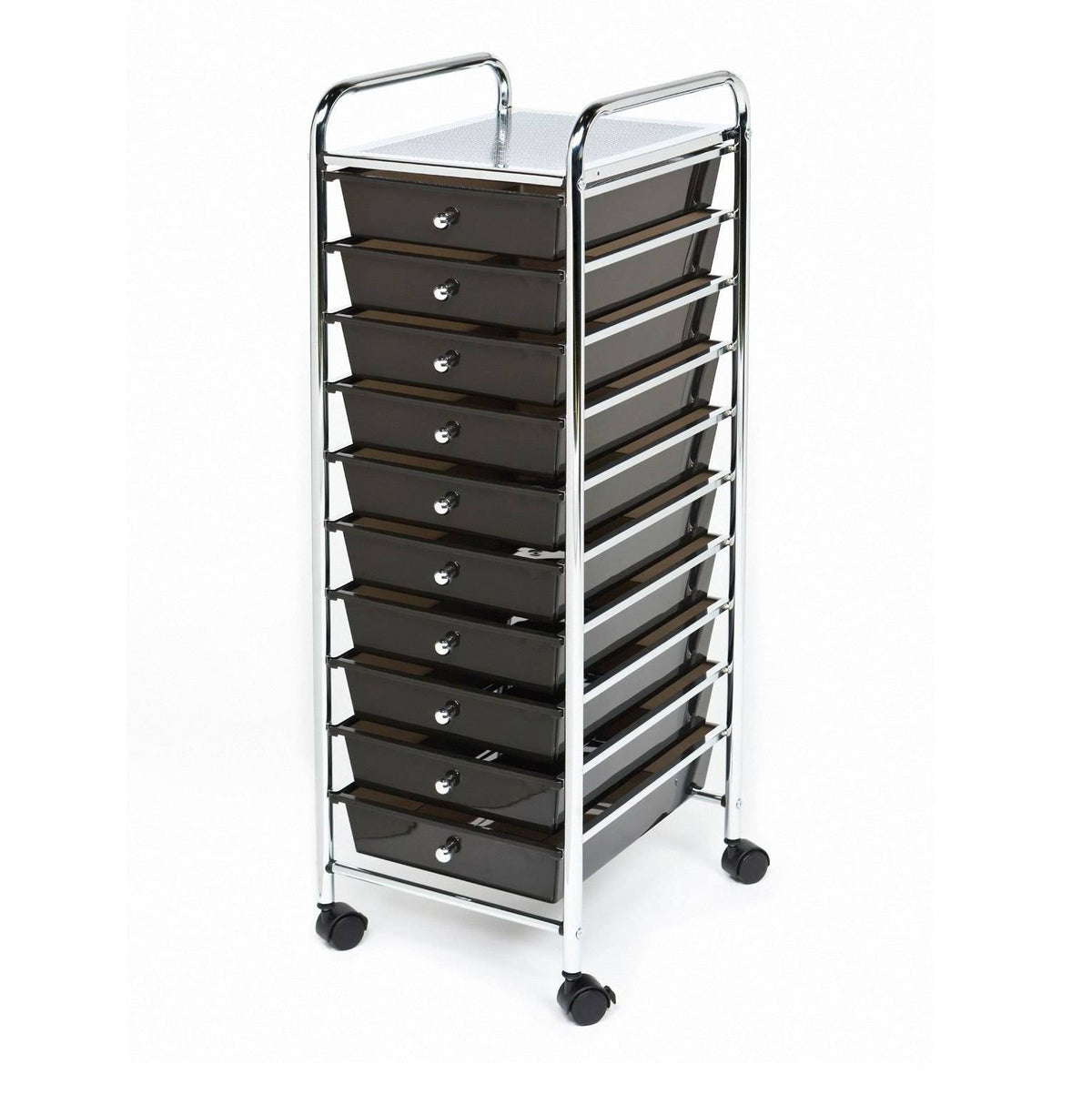 10 Drawer Organizer Cart Black L50099