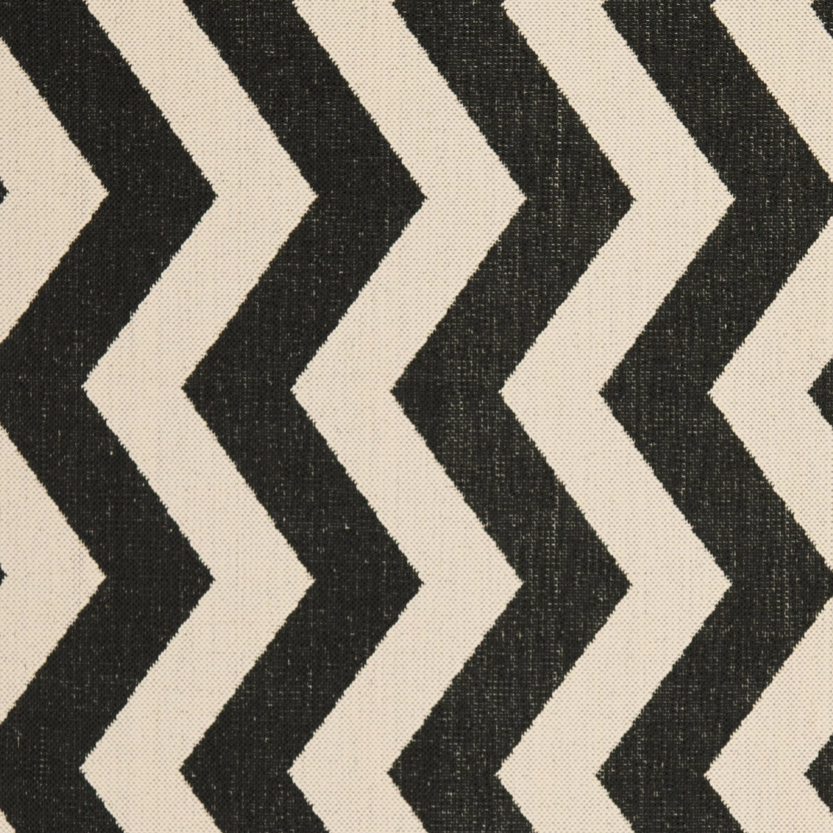 Black Beige Round Indoor/Outdoor Area Rug S35566