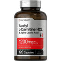 Acetyl L Carnitine HCL & Alpha Lipoic Acid 1200mg 120 Capsules J192636