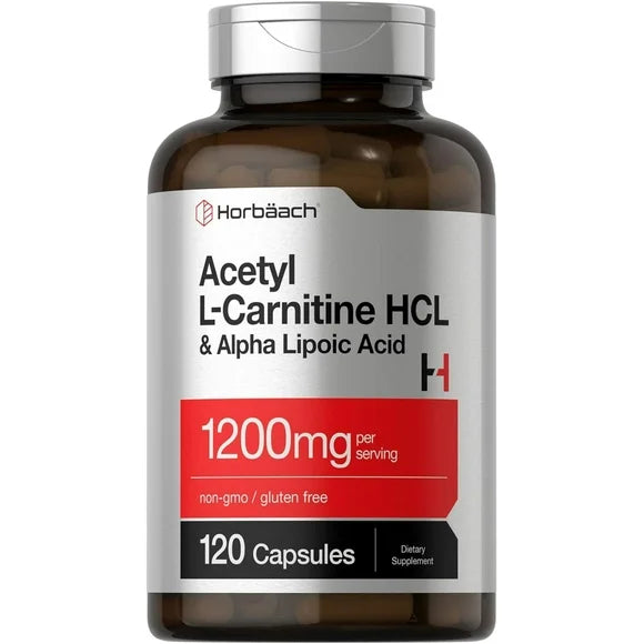 Acetyl L Carnitine HCL & Alpha Lipoic Acid 1200mg 120 Capsules J192636