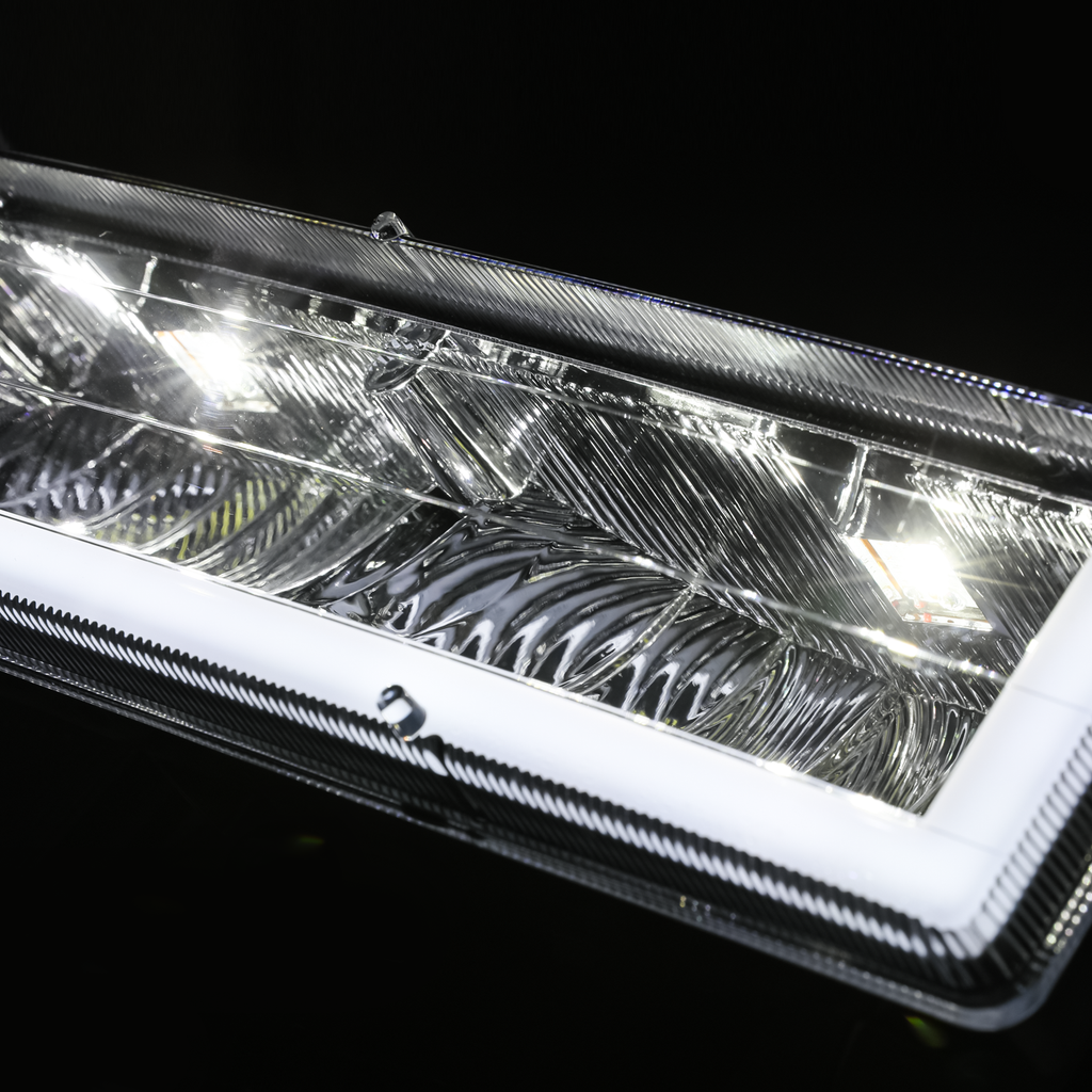 LED Tube Headlight Assembly with 6000K LED Bulbs C7447