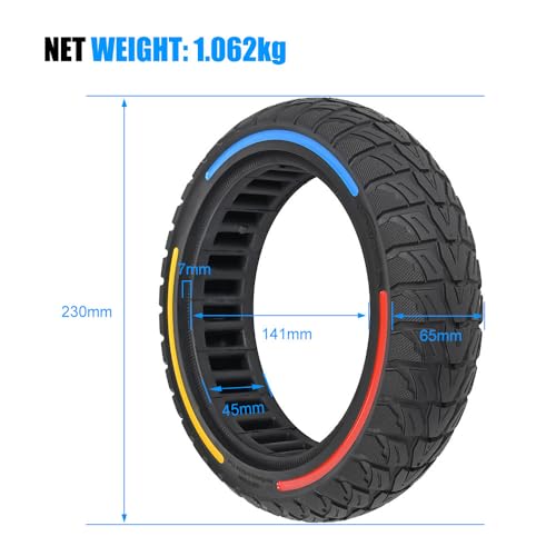 9.5" Off-Road Honeycomb Non-Pneumatic Solid Tire N724215