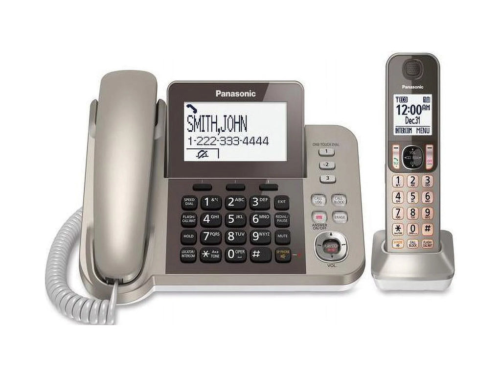 Silver Black Cordless Phone with Speakerphone Q282