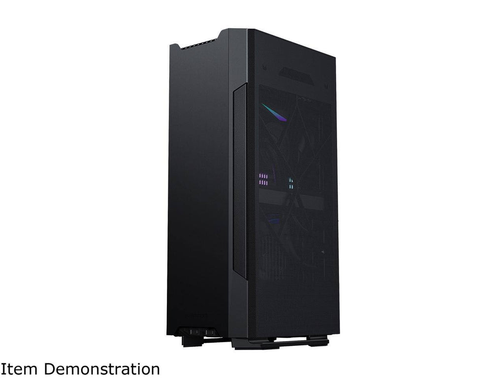 Black Mini-ITX Case with Fabric and Aluminum Panels D804