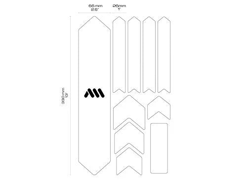 Honeycomb frame guard XL, black/silver S603530