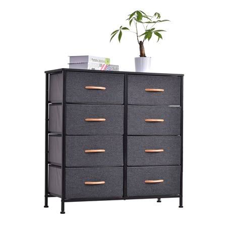 Gray 8 Drawer Dresser and Chest Storage Tower W321