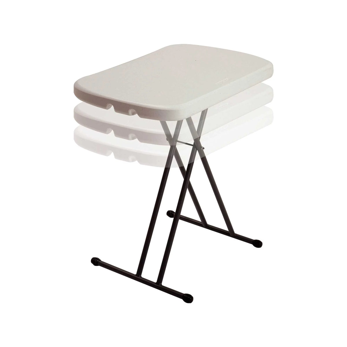 26 inch Rectangle White Granite Table E889532