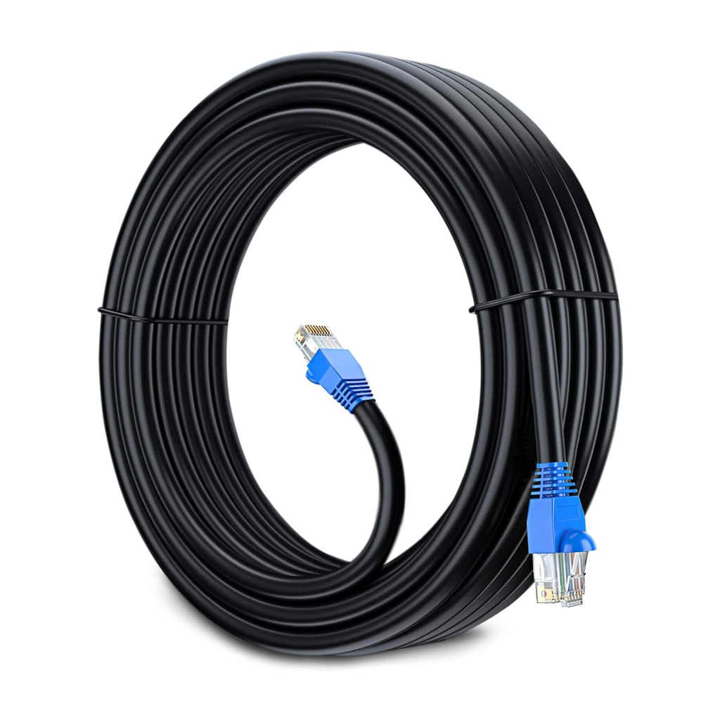 Black 250 ft Cat5e Outdoor Ethernet Cable K35646