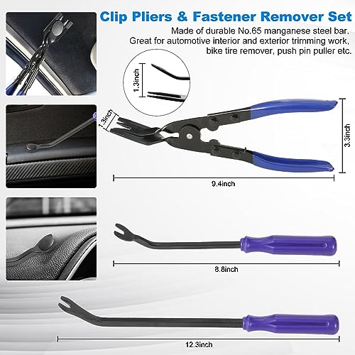 342 Pcs Trim Removal Tool Kit with Clip Plier I2209