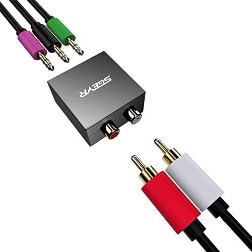 5.1 Audio Console Adapter Stereo RCA to 3 x 3.5mm Jack Bidirectional Conversion C949478