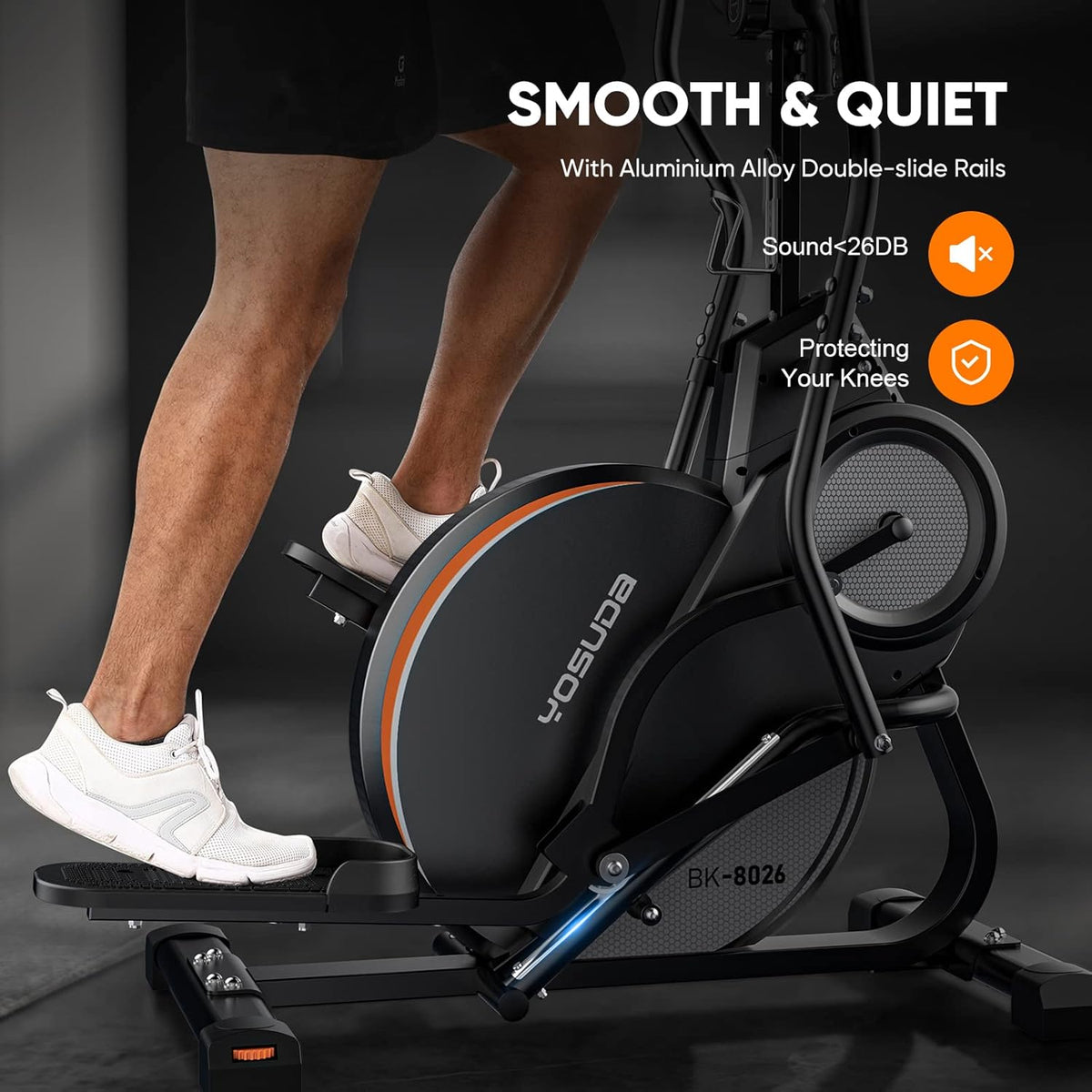 Stepping Elliptical Machine with 16 Resistance E894006
