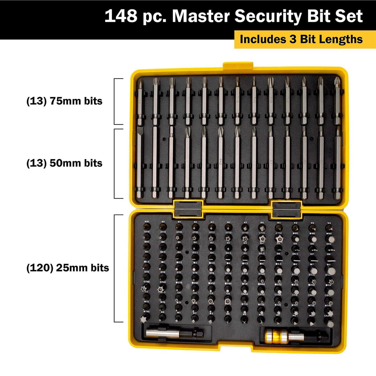 148 Pc. Master Bit Set Y7527