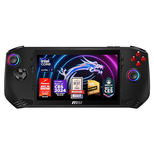 Black 7" FHD 120Hz Display 16GB LPDDR5 512GB NVMe SSD PC Gaming Handheld M4616