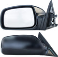 Driver and Passenger Side Unpainted Non-Heated Non-Folding Outside Rear View Mirrors Y656207