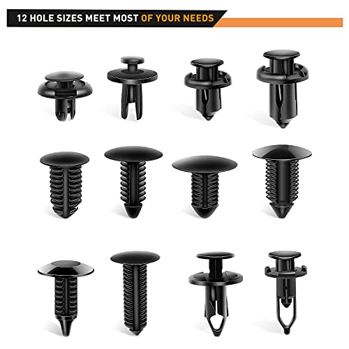 240PCS Bumper Retainer Clips Car Plastic Rivets Push Retainer Kit Auto Push Pin Rivets Set Y4750