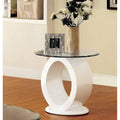 Modern O-shaped End Table White A518