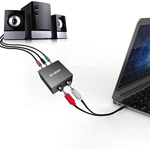 5.1 Audio Console Adapter Stereo RCA to 3 x 3.5mm Jack Bidirectional Conversion C949478