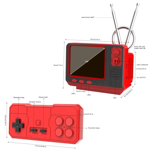 Handheld Retro Video Game with 3.0 Inch Screen (Wood) Z62508