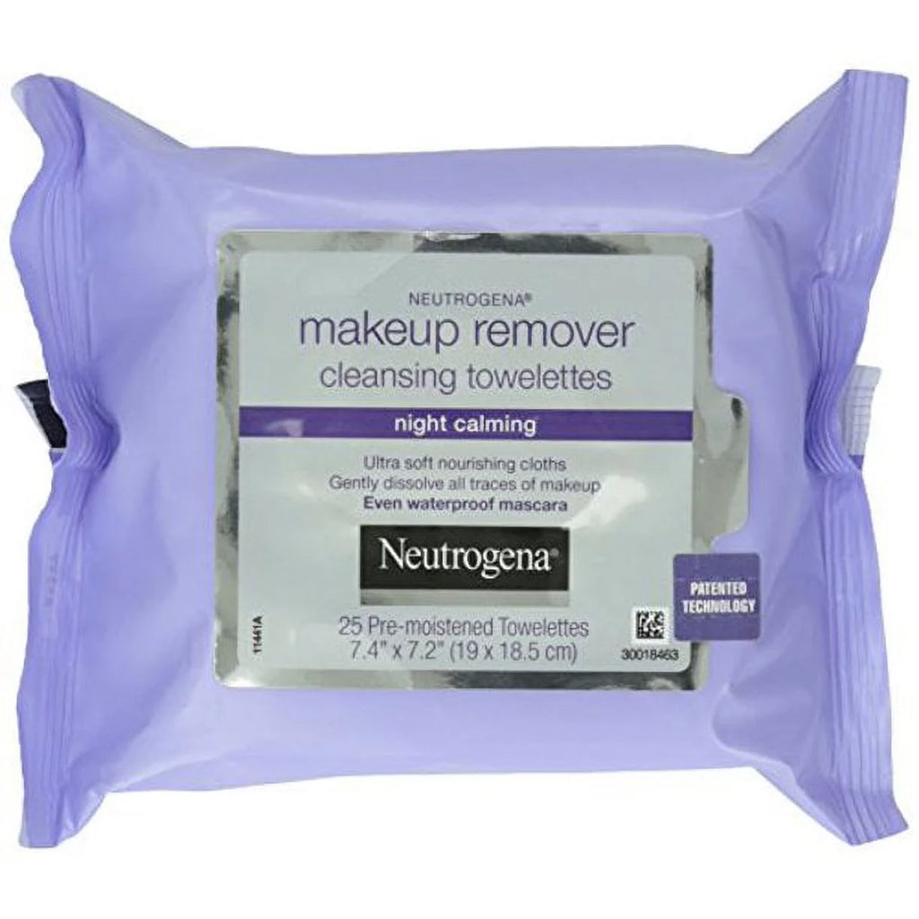 5 Pack Neutrogena Make-Up Remover Cleansing Towelettes 25 Each A3245