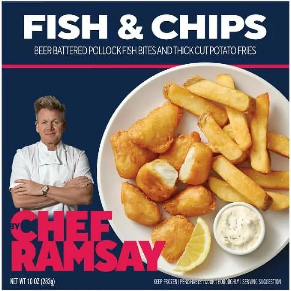 9.5oz Frozen Fish and Chips Pack of 10 K63109