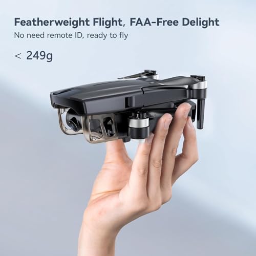 F11MINI Drone with Camera 4K, Under 249g, 60 Mins Flight with 2 batteries, 5GHz Transmission, GPS Auto Return, Brushless Motor, Foldable and Lightweight, FPV Quadcopter U6398