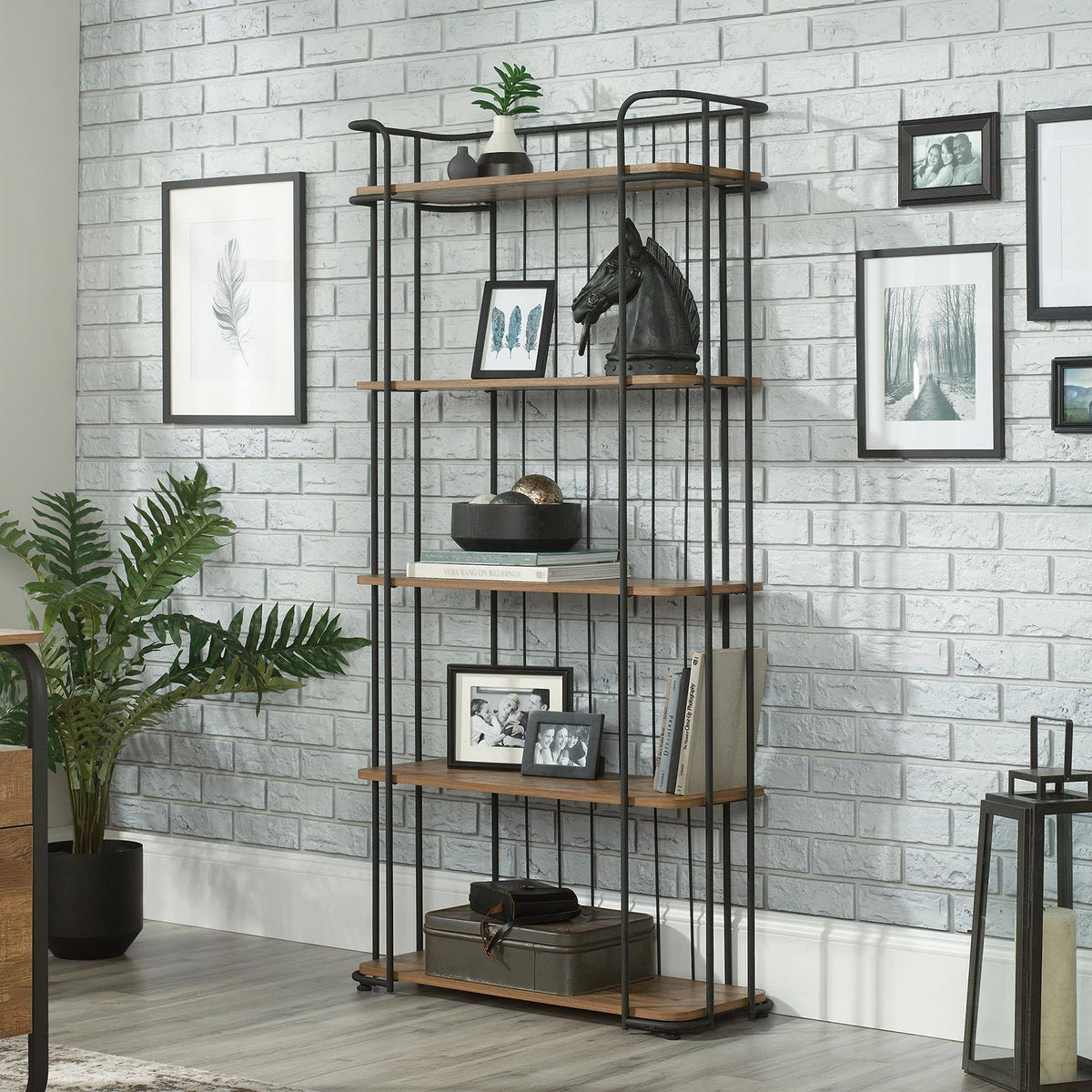 5 Shelf Metal Bookcase E428963