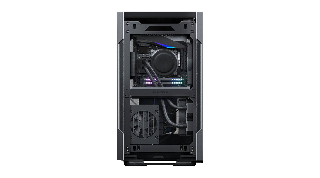 Black Mini-ITX Case with Fabric and Aluminum Panels D804