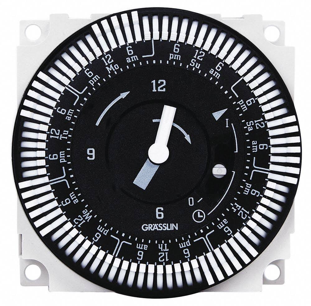 Electromechanical Timer, 7-Day, SPDT, 21A B478