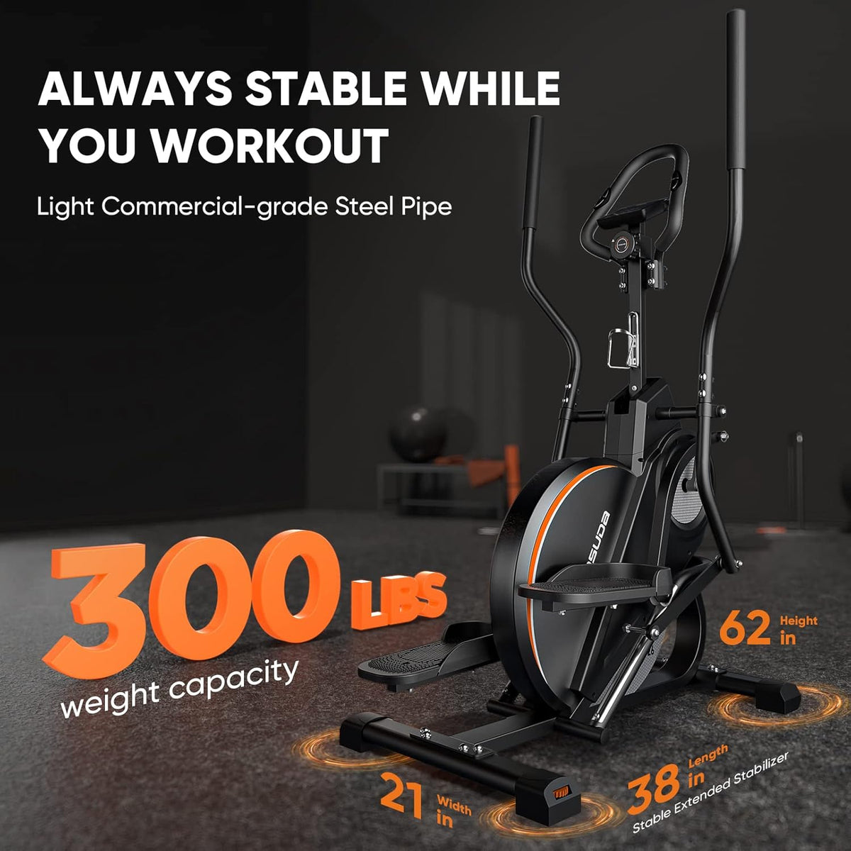 Stepping Elliptical Machine with 16 Resistance E894006